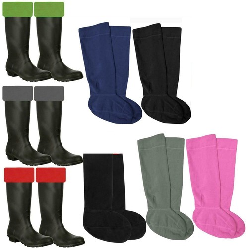 Womens mens fleece wellie - fleece,
