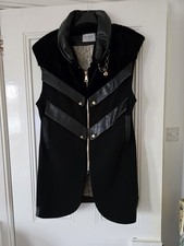 Elisa Cavaletti Black Gilet Size XL