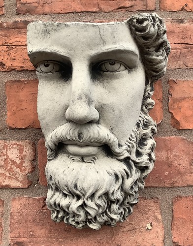 Stone garden zeus - stone, face