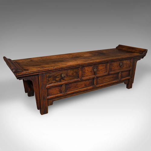 Low vintage bay - vintage, bench