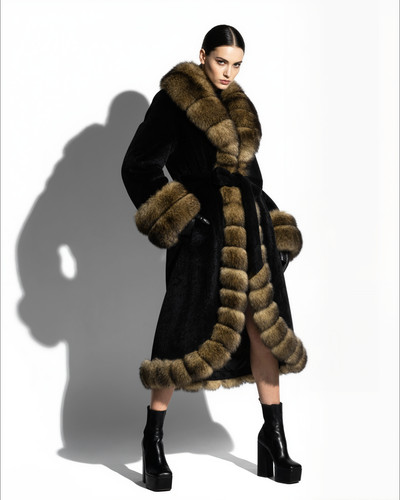 Genuine brown fox - genuine, fur