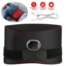 Electric Infrared Heated Waist Belt for Lower Back Pain Relief Vibration Massage