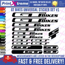 GT BIKES Vinyl Decals Stickers