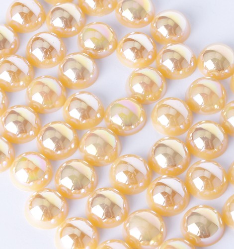 Pack flat back pearl - flat, 2-12mm