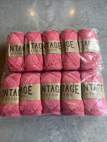 Coral pink vintage - coral, cotton