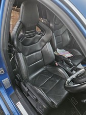 COMPLETE SET OF AUDI RS4 B7 HEATED LEATHER RECARO WINGBACK SEATS front Rear