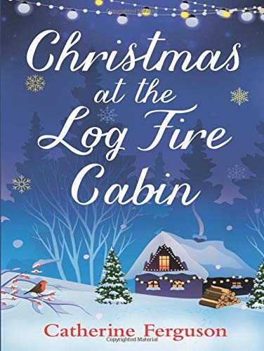 Christmas the log fire - at,