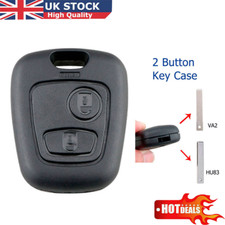 2 Button Remote Key Case Shell Fob Replacement for Toyota Aygo VA2/HU83 No Blade