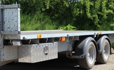 Aluminium Checker Plate Underbody Tool Box & Strap Storage Box 26 x 9 x 9 inch