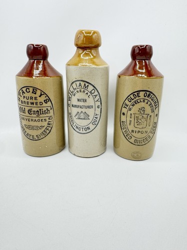 Antique stoneware bottles - stoneware, old
