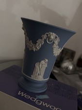 Wedgwood Jasperware Vase Blue