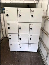 Heavy-Duty 12-Door Locker Bank