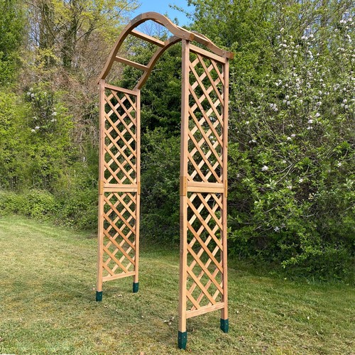 Wooden garden arch - (tan), with