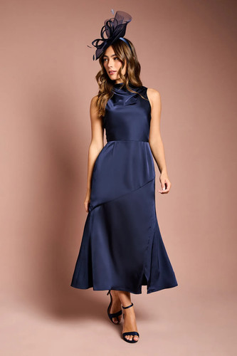 Coast navy column dress womens - dress,