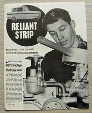 RELIANT STRIP 3/25 MOTOR Motorcycle Mechanics Reprint Publication April 1966