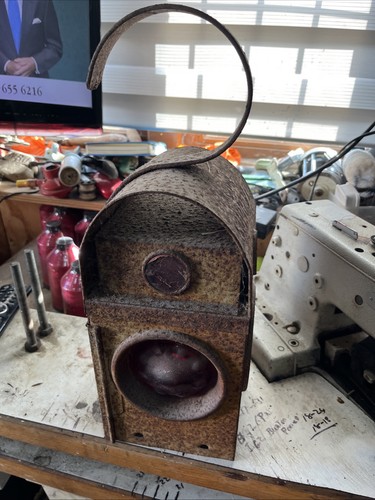 Vintage railway paraffin - railway, lamp