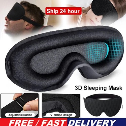 Sleeping eye mask blocking - eye,