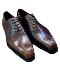 Handmade Brown Brogue Oxford