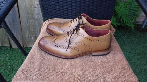 Brand new mens tan - new, leather
