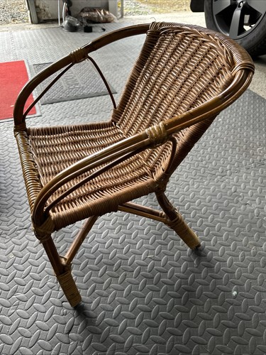 Vintage wicker childs - vintage, chair