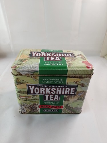 Vintage yorkshire tea tin hard - vintage,