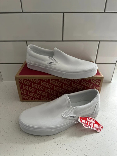 New vans classic slip white - vans,
