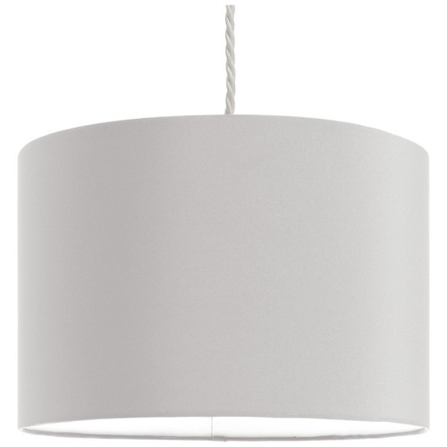 Grey drum lampshade 30cm - drum,
