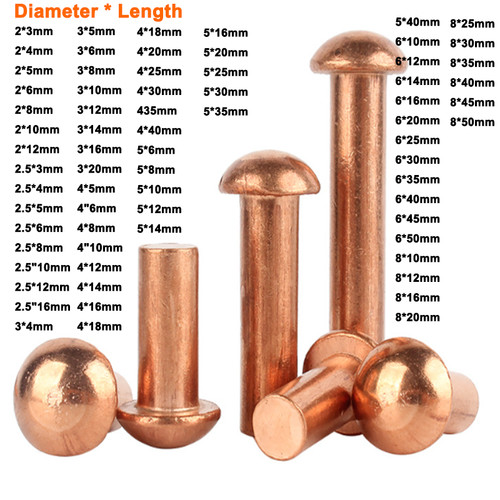Solid copper half round - copper,