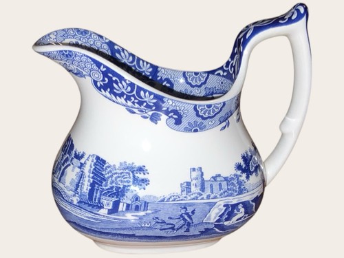 Spode blue italian milk - blue, jug