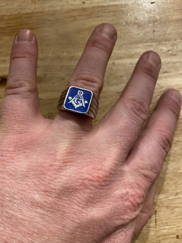 Mason ring masonic metal - mason,