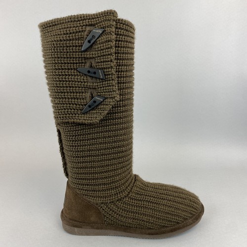 Bearpaw dark brown knit - brown,