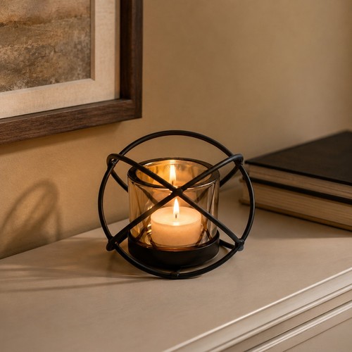Centrepiece iron votive candle - centrepiece,