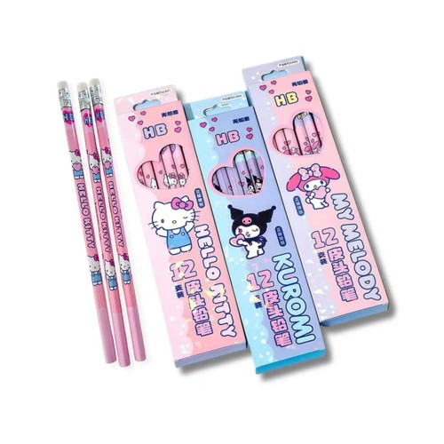 Sanrio triangular pencils - sanrio,