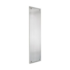 Door Plate Satin Chrome