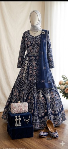 Women blue embroidered - women's,