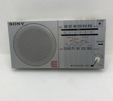 Vintage Sony ICF 15 Radio AM FM Retro 80s Pocket Tested Working 