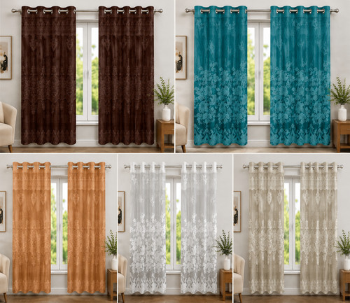 Kuber industries sheer window - sheer,