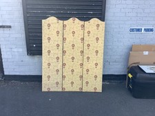UPHOLSTERED COUNTRY HOUSE HEAVY 3 PANEL SCREEN ROOM DIVIDER   60" TALL