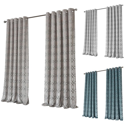 Luxury geo velvet curtains - luxury,