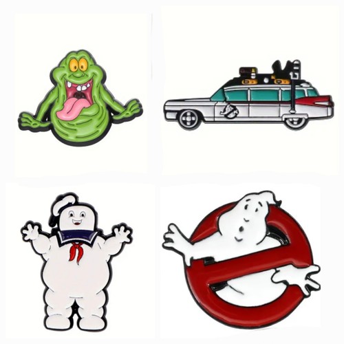 Ghostbusters pin badges - ghostbusters, 4x