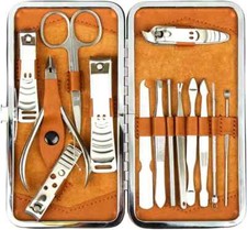 Nail Clippers Manicure Set Grooming Kit for Thick Nails Cuticle Remover Toe H&S
