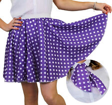 SHORT PURPLE POLKA DOT SKIRT