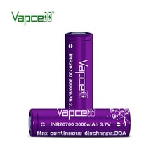 2x Vapcell 20700 3000mAh 3.7V