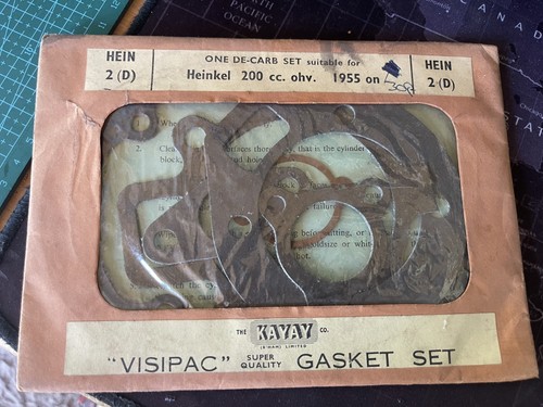 Heinkel 200cc ohv gasket set - heinkel,