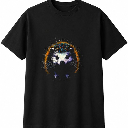 African pygmy hedgehog glowing - african,