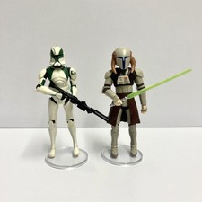 Star Wars Clone Wars Clone Trooper “Buzz” & Jedi “Saesee Tin” HASBRO | 3.75”