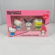 Hello Kitty And Friends 3D Collectible Erasers Hello Kitty, Keroppi  and Kuromi