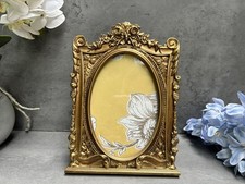 Ornate Gold Floral Photo Frame