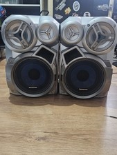 Panasonic SB-AK520 Bookshelf Speakers Three Way 6 Ohm 65W NX0224 Silver