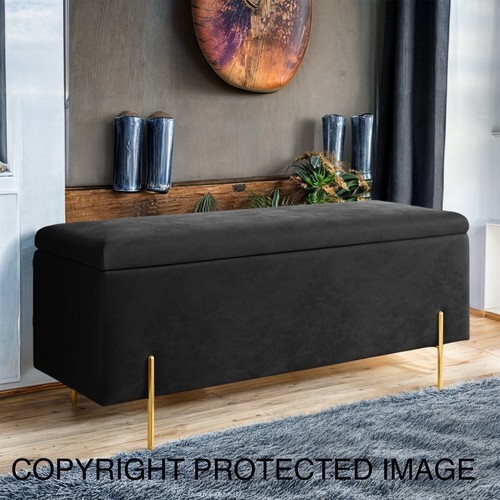 Ottoman storage box plush - storage,